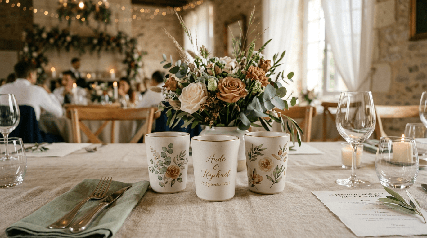 Gobelet personnalisé : guide pour mariage, baptême et anniversaire